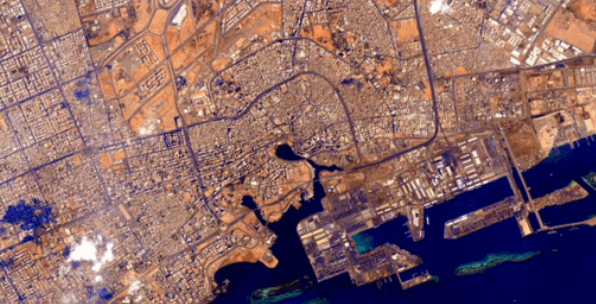 رائد فضاء يلتقط صورة لمدينة جدة من الفضاء
